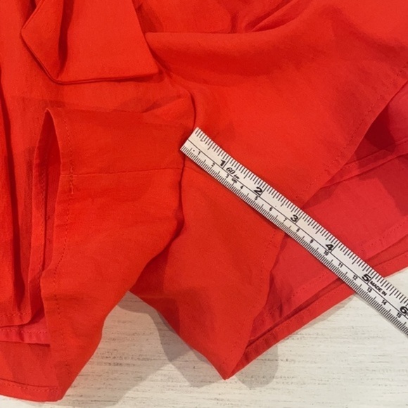 NWOT DO + BE Orange Tie Waist Shorts M - Picture 12 of 14